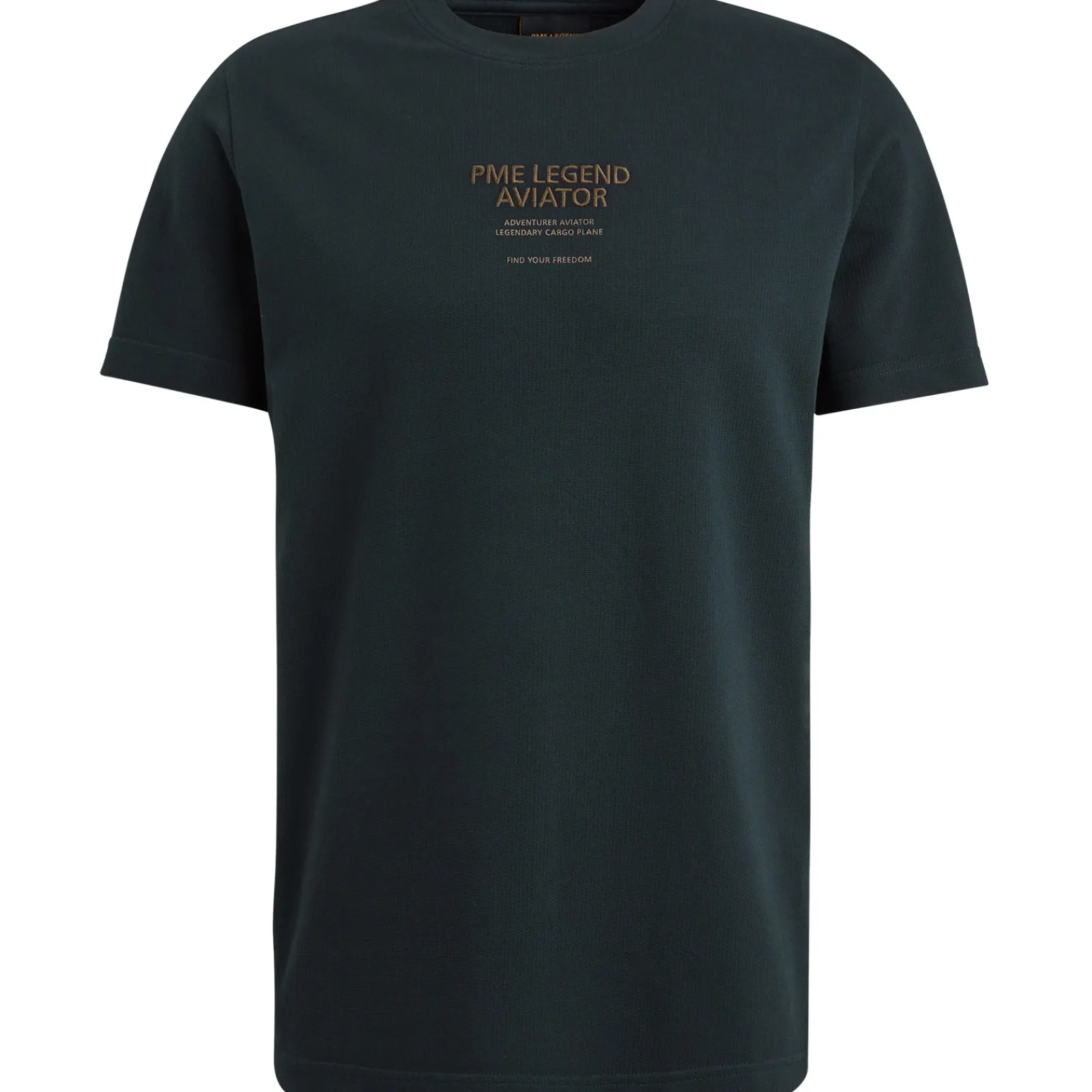 PME Legend T-shirt Met Wafelstructuur Blauw Store