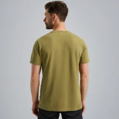 PME Legend T-shirt Met Wafelstructuur Groen Sale