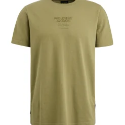 PME Legend T-shirt Met Wafelstructuur Groen Sale