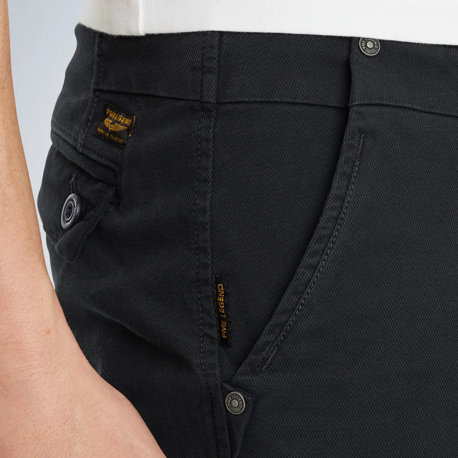 PME Legend Twin Wasp Chino Shorts Blauw Best Sale