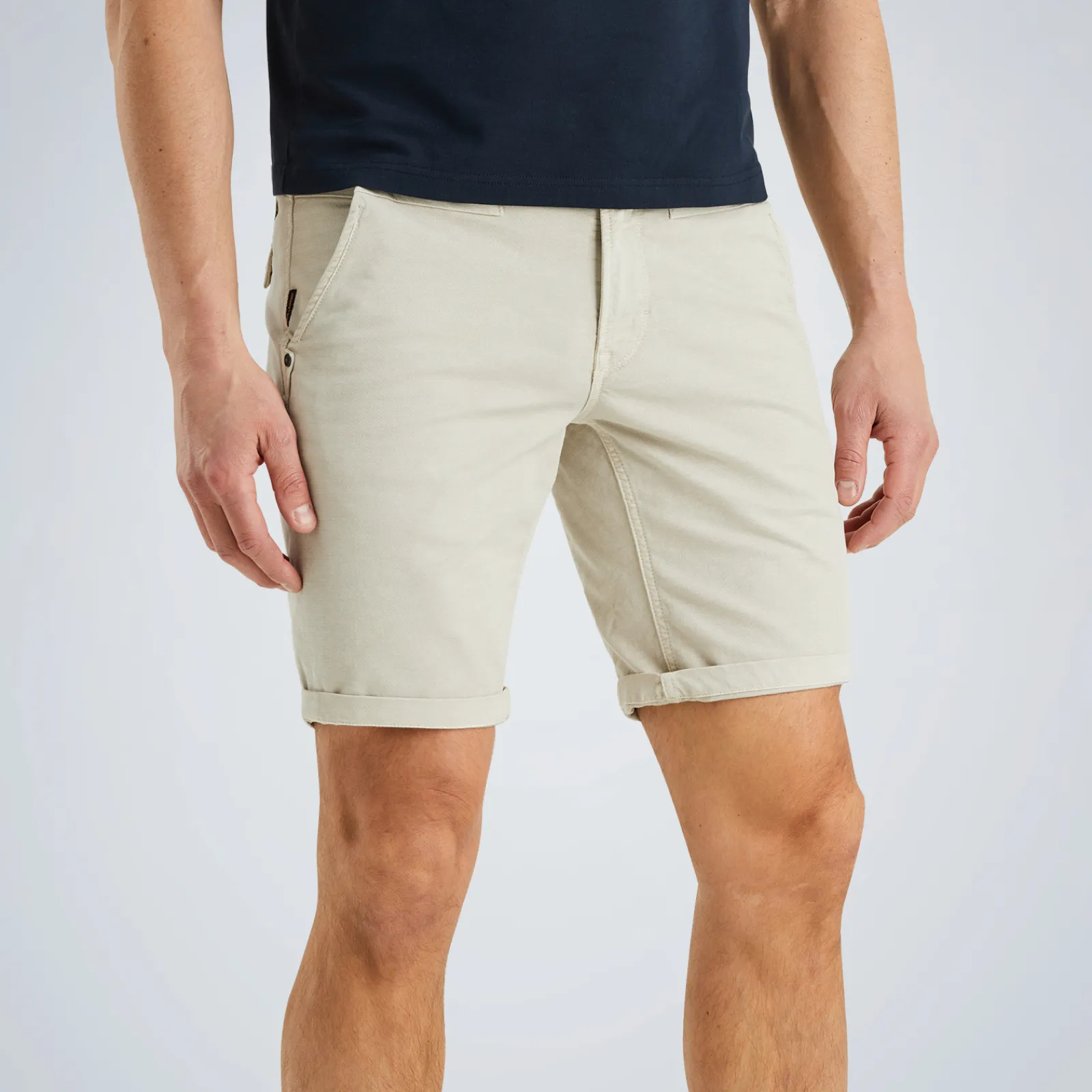 PME Legend Twin Wasp Chino Shorts Beige Flash Sale