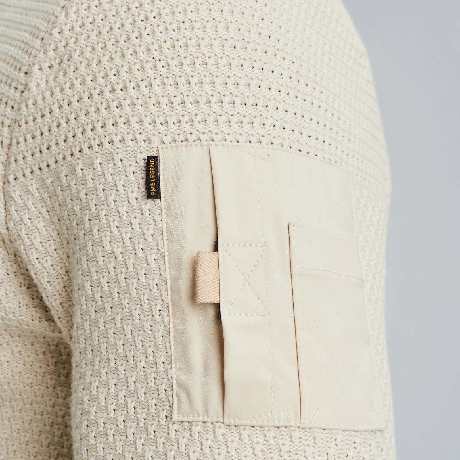 PME Legend Vest Met Ritssluiting Beige Store