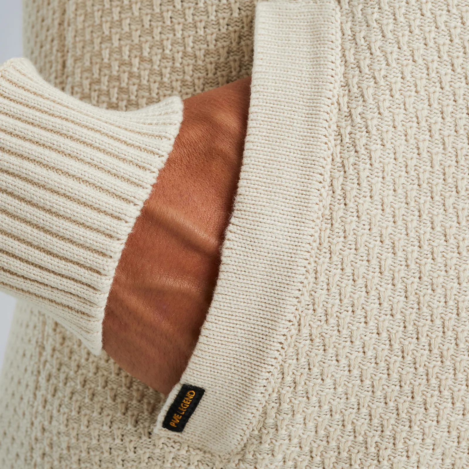 PME Legend Vest Met Ritssluiting Beige Store