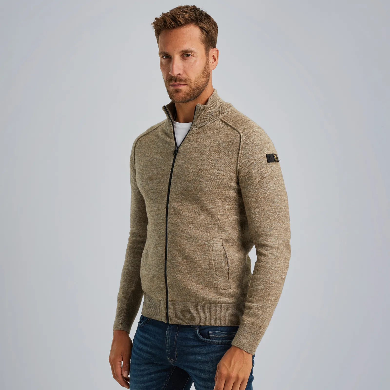 PME Legend Vest Met Ritssluiting Bruin Shop